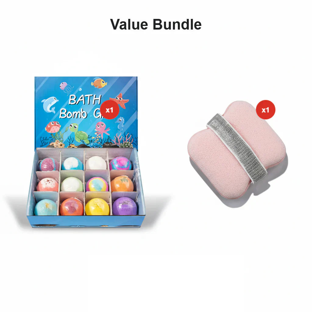 π 50% OFF |π Ocean Theme Bath Bombs | 60g*12 Pcs, Foamy Bath Time & Fun Gift Idea β¨