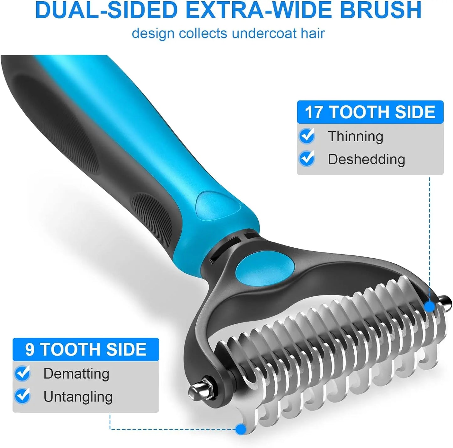 πΎ Pet Grooming Brush β Painless Shedding & Detangling Comb