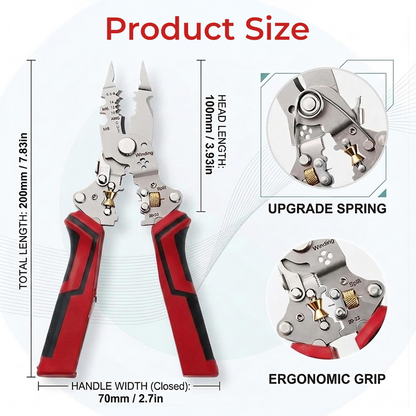 🔥Last Day 50% OFF🔥 16-in-1 Wire Stripper & Twister Pliers with Voltage Tester