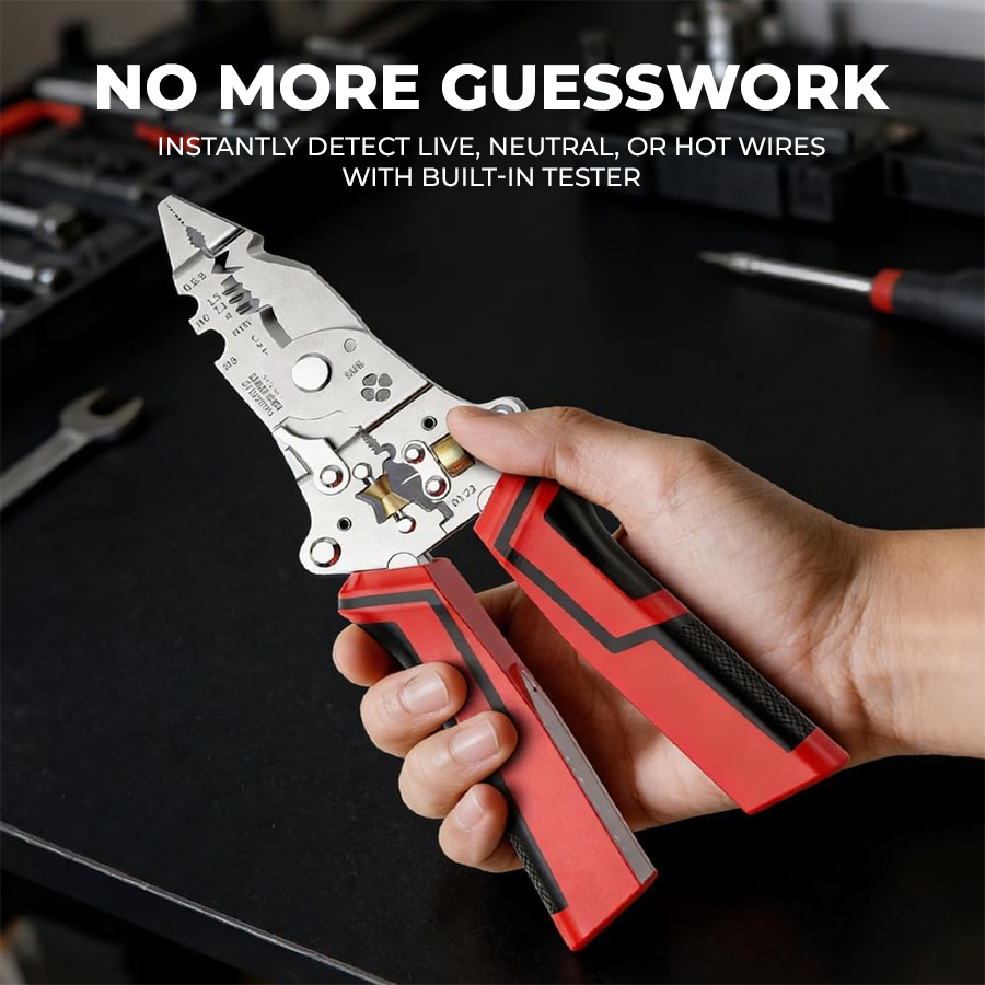 🔥Last Day 50% OFF🔥 16-in-1 Wire Stripper & Twister Pliers with Voltage Tester