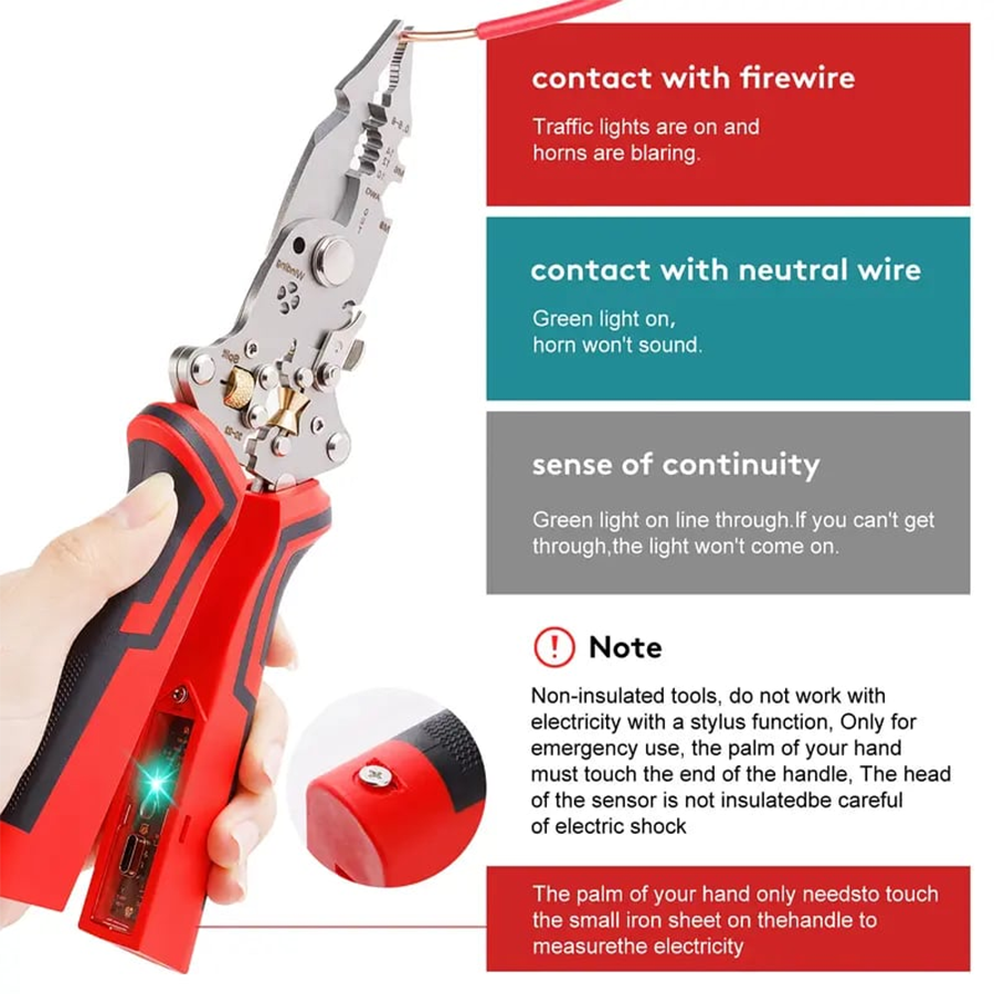 🔥Last Day 50% OFF🔥 16-in-1 Wire Stripper & Twister Pliers with Voltage Tester