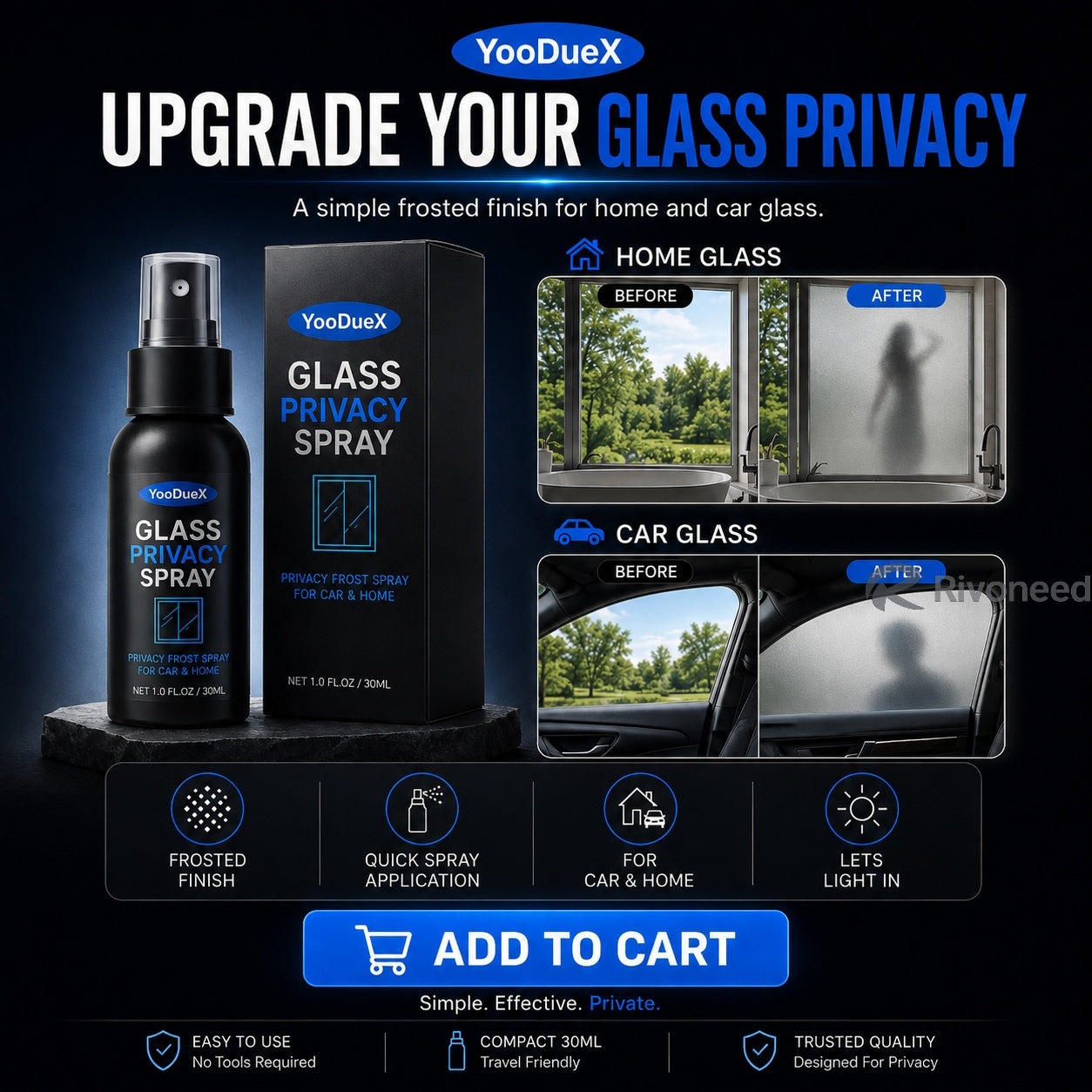 🪟 50% OFF Reflective Window Spray | One-Way Mirror Privacy Shield for Home & Car