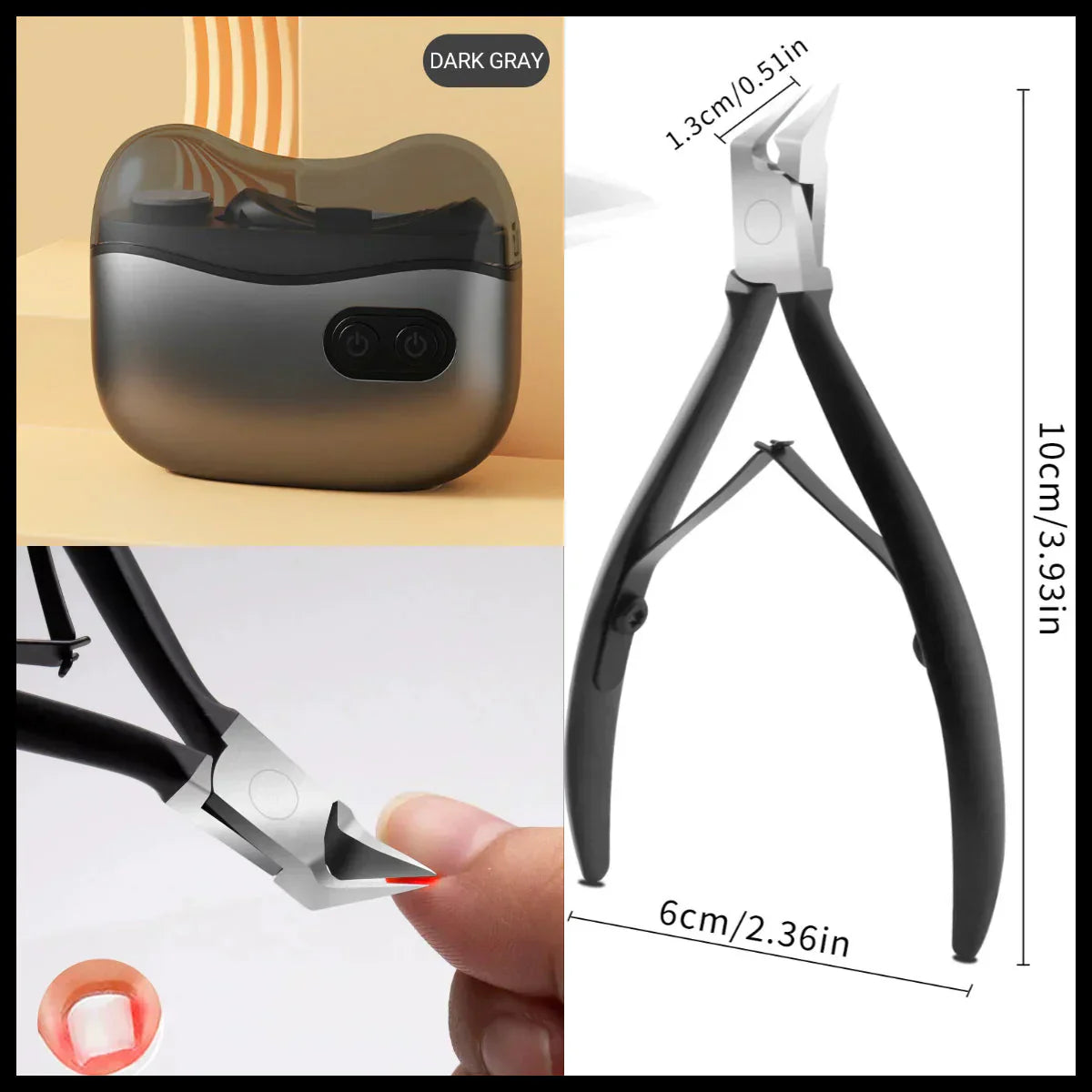 🔥 LAST DAY PROMOTION - 49%OFF 🔥💅2-in-1 Electric Nail Clipper & Polisher