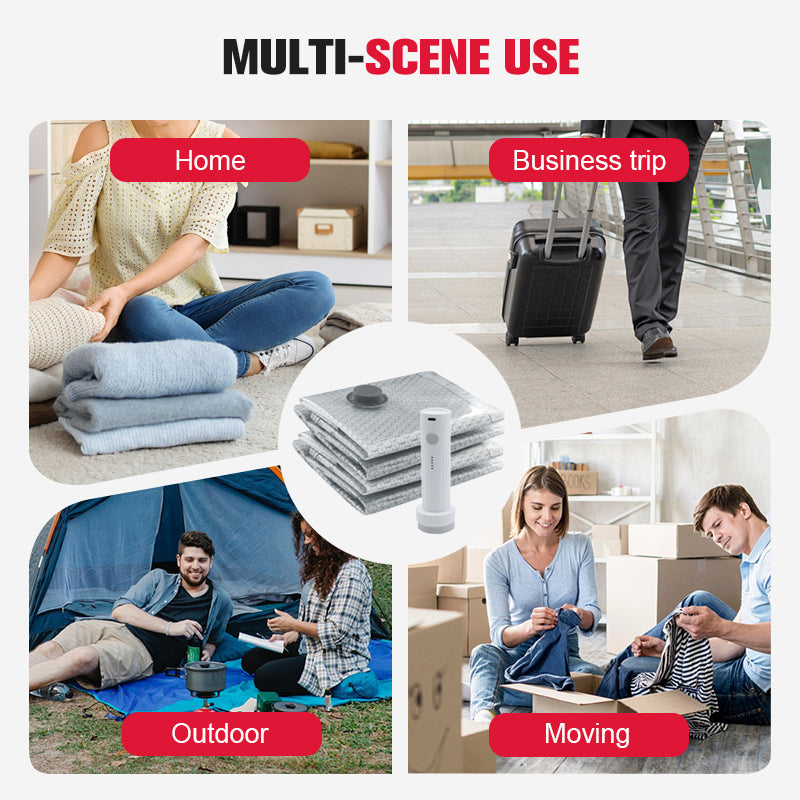 🔥 LAST DAY PROMOTION - 50%OFF 🔥 Travel Vacuum Storage Bags & Portable Pump Set YUNPSOTM.
