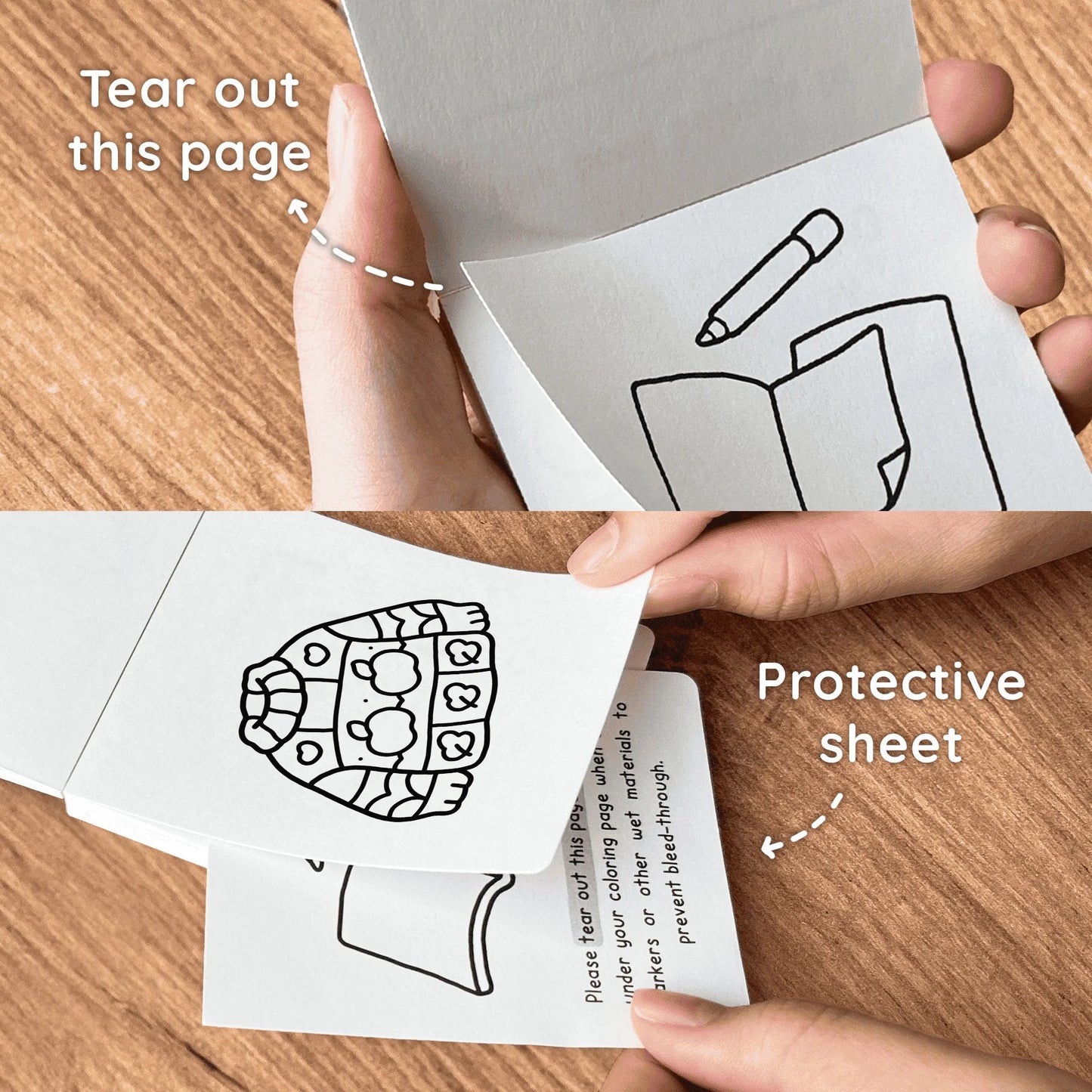 🎨 Mini Coloring Book – Stress Relief, Food & Drink & Comfy Patterns.