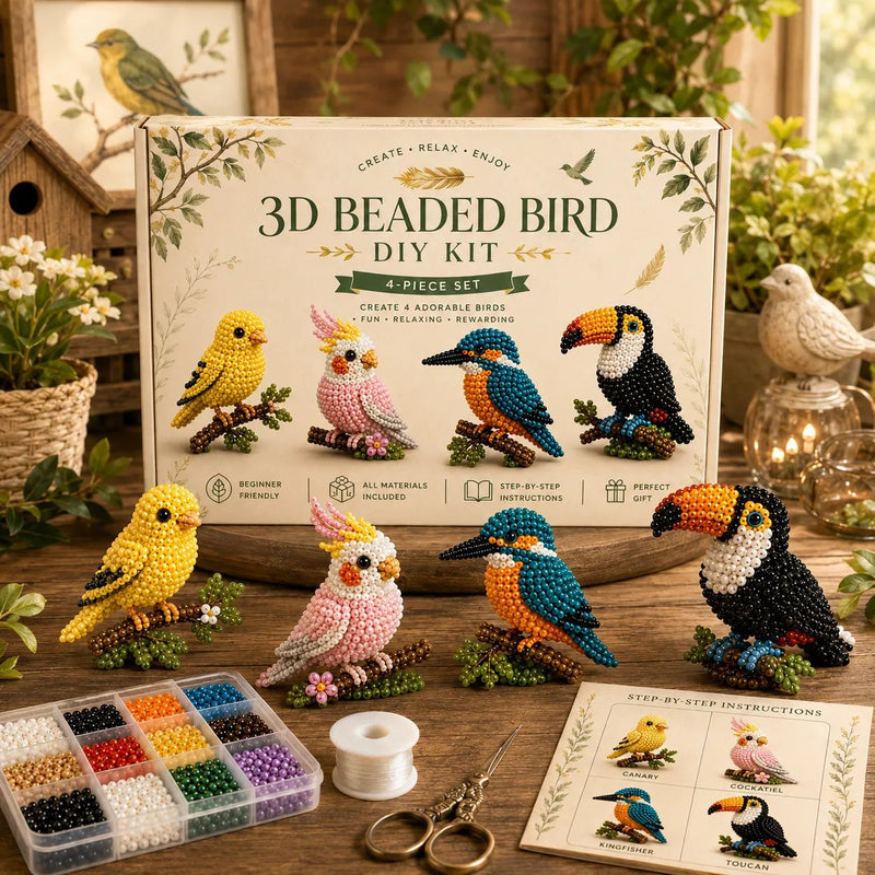 🧵✨ Creative Beaded Mini World 3D DIY Kit Collection.