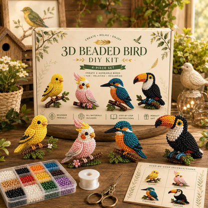 🧵✨ Creative Beaded Mini World 3D DIY Kit Collection.