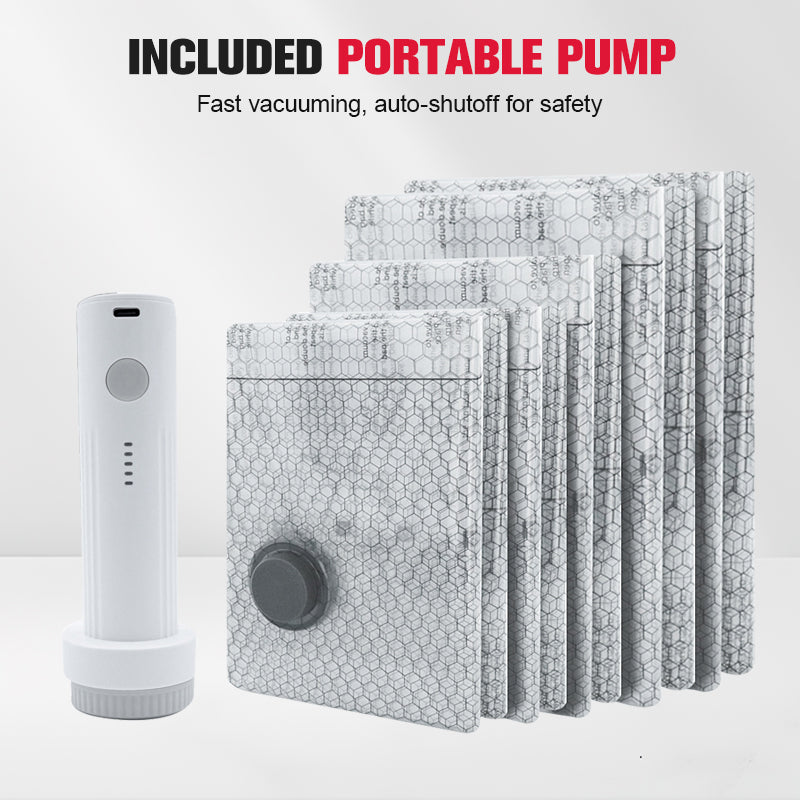 🔥 LAST DAY PROMOTION - 50%OFF 🔥 Travel Vacuum Storage Bags & Portable Pump Set YUNPSOTM.