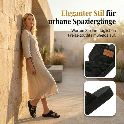 👡✨ 50% RABATT! Stilvolle Slide-Sandalen mit Kreuzband für Damen – Leicht, bequem & perfekt für Sommer & Alltag 🌸