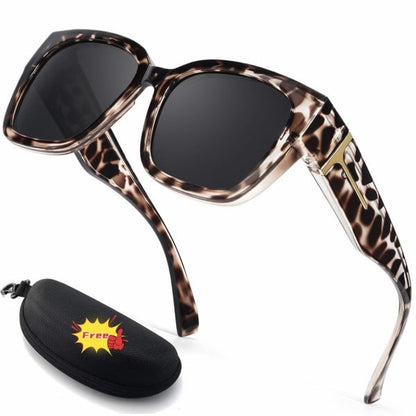 🕶️ Polarized Fit Over Sunglasses for Women – UV400 Protection Floral Frame Wear Over Prescription Glasses.