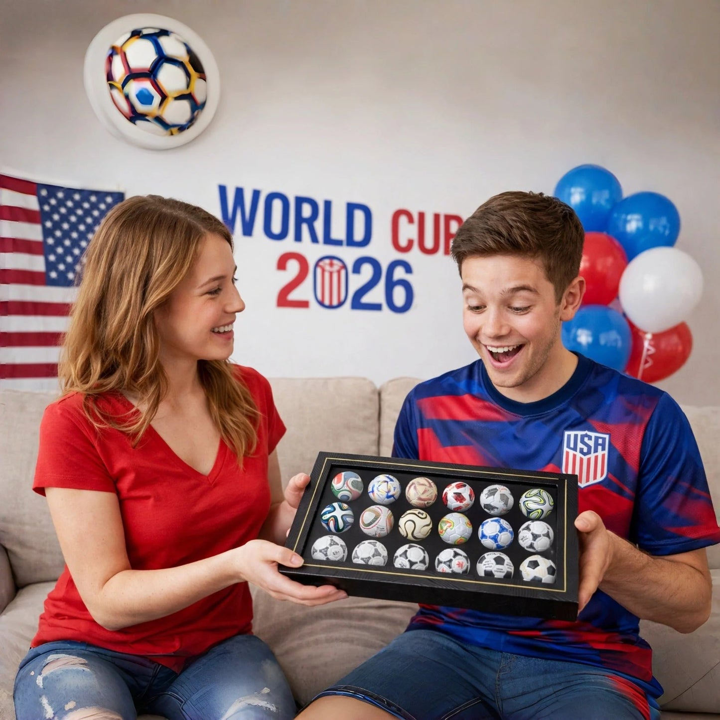 ⚽2026 World Cup Sale🔥 Up to 49% OFF! - 🏆 Handcrafted Mini Soccer Ball Collection (1970–2026)