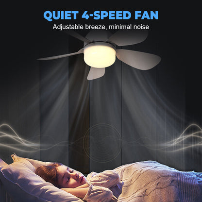 🔥LAST DAY - 50% OFF🌬️ 2-in-1 Remote-Controlled Ceiling Fan with LED Light – Energy-Efficient. Quiet Motor & Perfect for Home Comfort 🏠