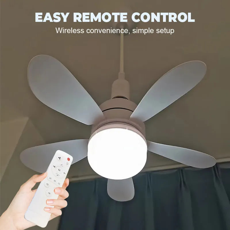 🔥LAST DAY - 50% OFF🌬️ 2-in-1 Remote-Controlled Ceiling Fan with LED Light – Energy-Efficient. Quiet Motor & Perfect for Home Comfort 🏠