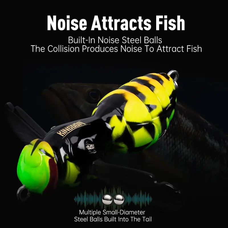 🔥  🐝 Bionic Wasp Topwater Lure That Triggers Explosive Strikes.