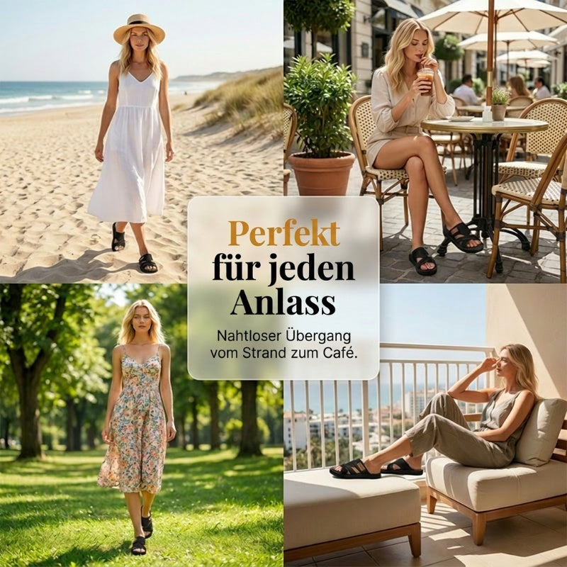 👡✨ 50% RABATT! Stilvolle Slide-Sandalen mit Kreuzband für Damen – Leicht, bequem & perfekt für Sommer & Alltag 🌸