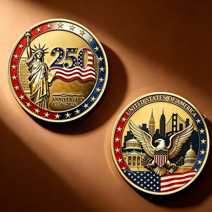 🔥LAST DAY 50% OFF✨9PCS USA 250th Anniversary Commemorative Coin Gift Set.