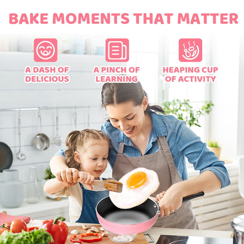 🎁🍳ROSOPLTM Children's Real Cooking Mini Kitchen Toys - 22 PCS Set.