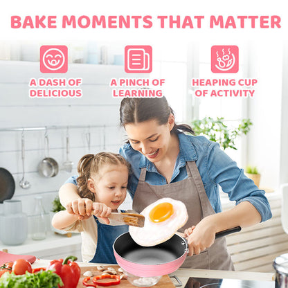 🎁🍳ROSOPLTM Children's Real Cooking Mini Kitchen Toys - 22 PCS Set.