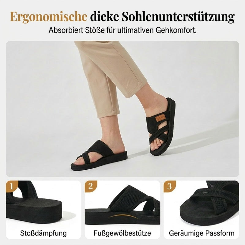 👡✨ 50% RABATT! Stilvolle Slide-Sandalen mit Kreuzband für Damen – Leicht, bequem & perfekt für Sommer & Alltag 🌸