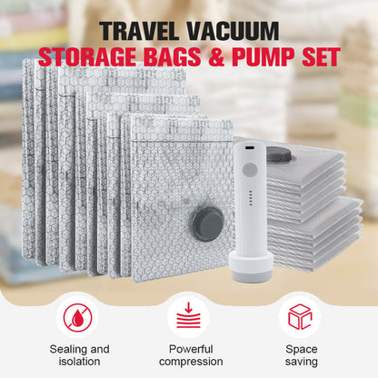 🔥 LAST DAY PROMOTION - 50%OFF 🔥 Travel Vacuum Storage Bags & Portable Pump Set YUNPSOTM.
