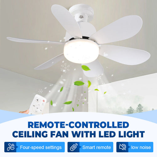 🔥LAST DAY - 50% OFF🌬️ 2-in-1 Remote-Controlled Ceiling Fan with LED Light – Energy-Efficient. Quiet Motor & Perfect for Home Comfort 🏠