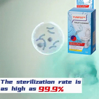 🔥BUY 3 GET 2 FREE🔥YUNPSOTM  Lemon Scent Toilet Bowl Cleaner Tablets.