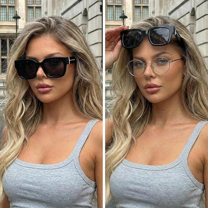 🕶️ Polarized Fit Over Sunglasses for Women – UV400 Protection Floral Frame Wear Over Prescription Glasses.