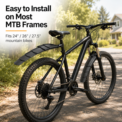 Retractable Bike Fender Set for Mountain Bikes for 24/26/27.5 Inch Bikes