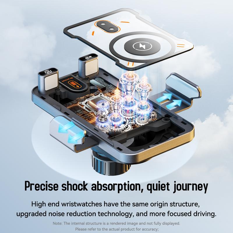 🚗40% OFF!📱 2-in-1 Car Phone Holder & Wireless Charger – 360° Rotation, Strong Grip & Fast Charging 🔋