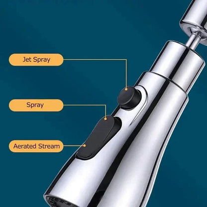 🔥Last Day $19.99!!⚡50K+ SOLD!🏠720° Rotatable 3 Function Kitchen Faucet Spray Head.