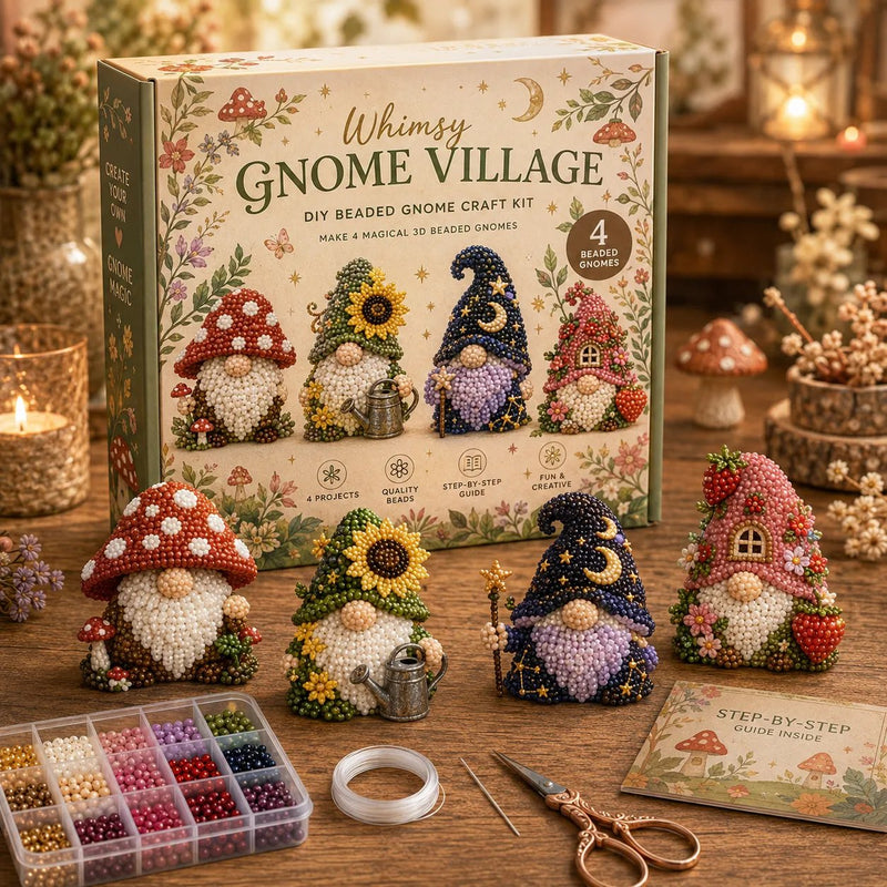 🧵✨ Creative Beaded Mini World 3D DIY Kit Collection.