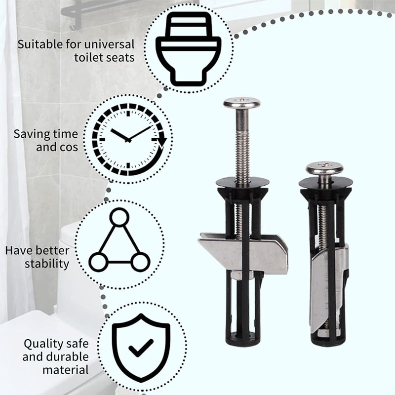 🎁Buy 1 Get 1 Free🎉Heavy Duty Toilet Seat Fixing Screws🔩