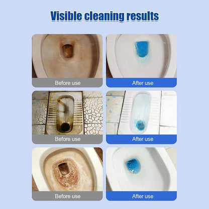🔥BUY 3 GET 2 FREE🔥YUNPSOTM  Lemon Scent Toilet Bowl Cleaner Tablets.