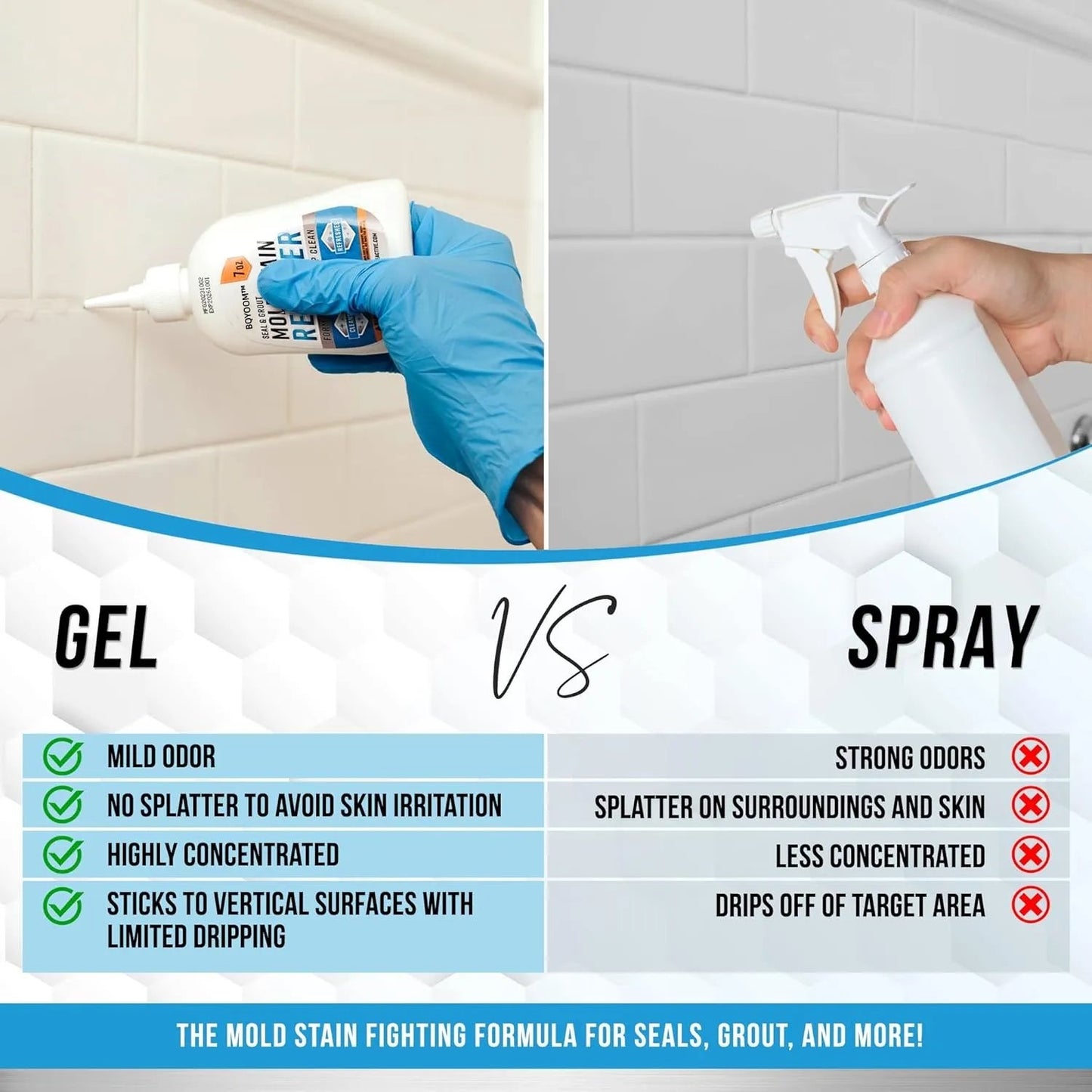 BQYOOMTM⏳Time-Limited Special⏰Heavy Duty Formula, Multi-Surface Cleaner & Works on Shower & Tile.