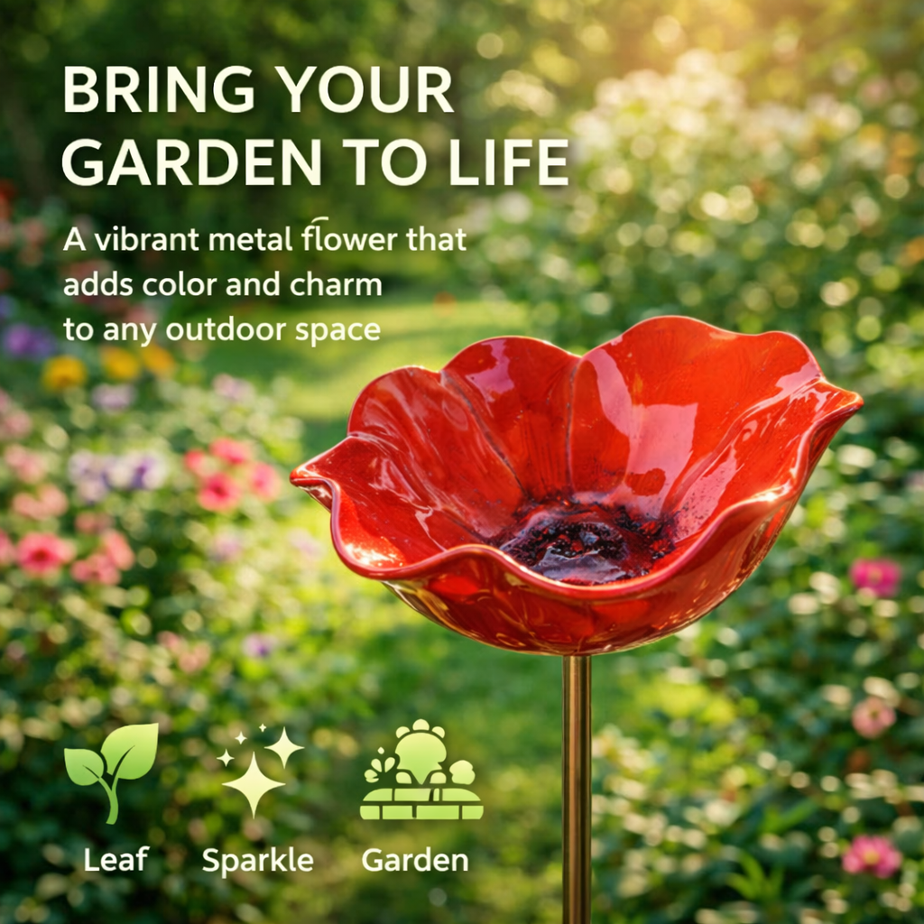 💖🎁2026 Mother's Day Gifts 50% Off--🎁Handmade Metal Flower Garden Stake🐦YUNPSOTM.
