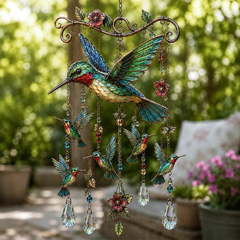 🐦🎐Last Day 49% OFF - 🐦🎐Graceful Hummingbird Wind Chime.