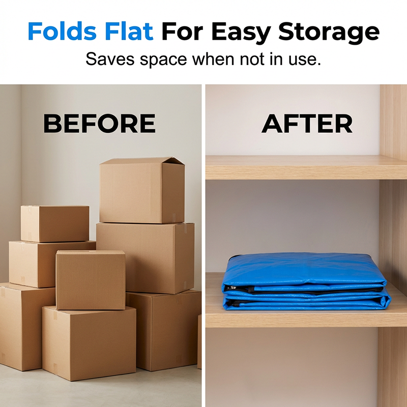 🧳50K+ SOLD!📦40% OFF! 🔥Collapsible Storage & Moving Bag – Heavy‐duty PE, water‐resistant. Extra‐large 180L, folds flat. Reinforced handles, perfect for moving or loft storage. 🏠.