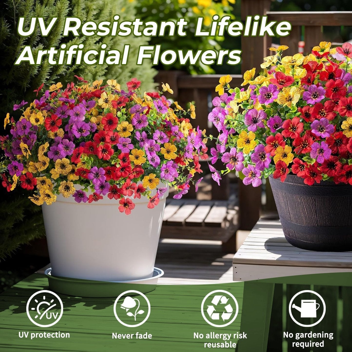 Vibrant Artificial Flowers: 365 Days of Spring 🌿.