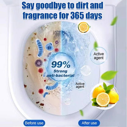 🔥BUY 3 GET 2 FREE🔥YUNPSOTM  Lemon Scent Toilet Bowl Cleaner Tablets.
