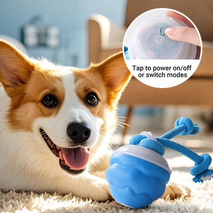 🎁 50% OFF NOW! 🐾 Interactive Pet Ball with Sound Activation & Auto Obstacle Avoidance – 3 Modes, Teeth Grinding Design, USB Rechargeable – Quiet Mode Available – for Dogs & Cats