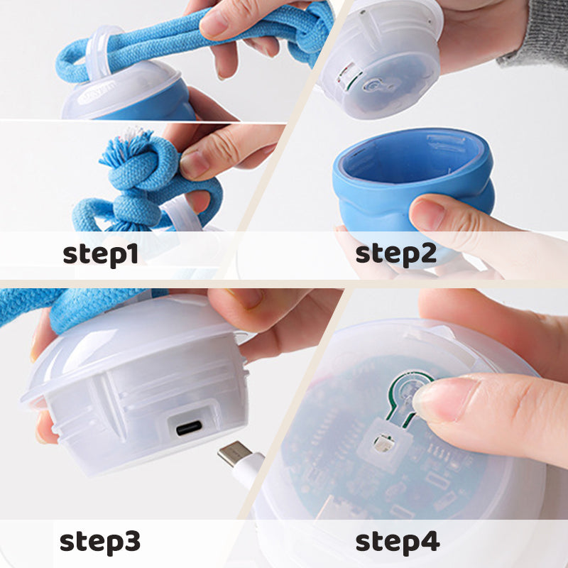 🎁 50% OFF NOW! 🐾 Interactive Pet Ball with Sound Activation & Auto Obstacle Avoidance – 3 Modes, Teeth Grinding Design, USB Rechargeable – Quiet Mode Available – for Dogs & Cats