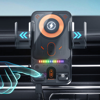 🚗40% OFF!📱 2-in-1 Car Phone Holder & Wireless Charger – 360° Rotation, Strong Grip & Fast Charging 🔋
