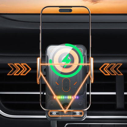 🚗40% OFF!📱 2-in-1 Car Phone Holder & Wireless Charger – 360° Rotation, Strong Grip & Fast Charging 🔋