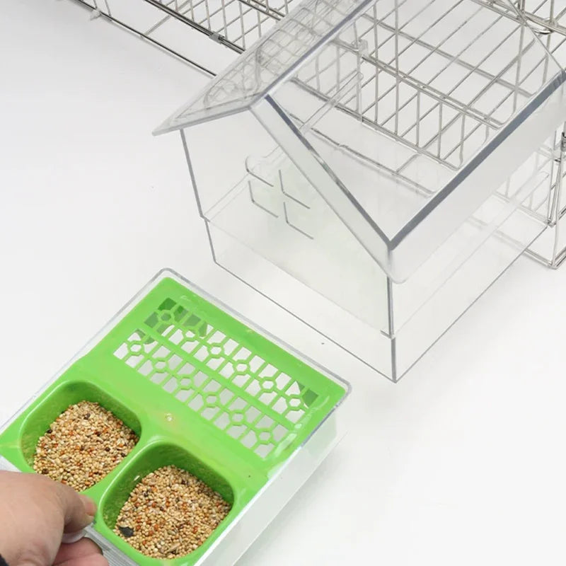 Pull-Out External Parrot Feeder