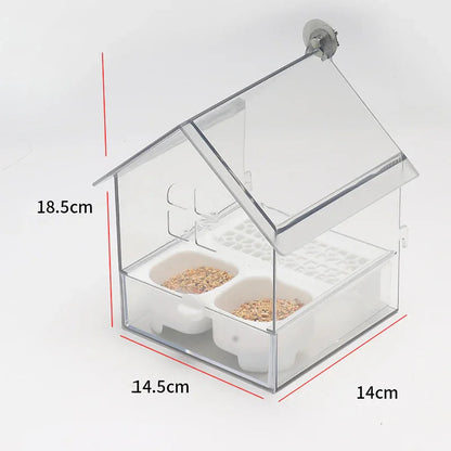 Pull-Out External Parrot Feeder