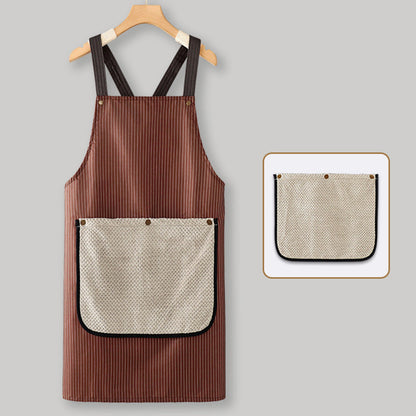⏳Limited-time 50% off⏰Cross-Back Waterproof Apron with Detachable Hand Towel🛡️💦