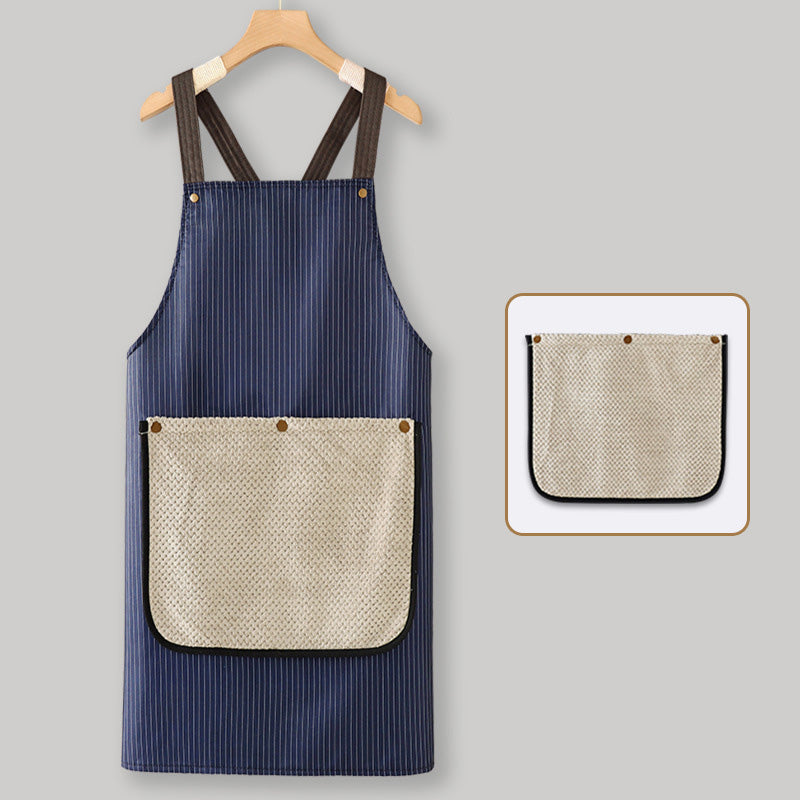 ⏳Limited-time 50% off⏰Cross-Back Waterproof Apron with Detachable Hand Towel🛡️💦