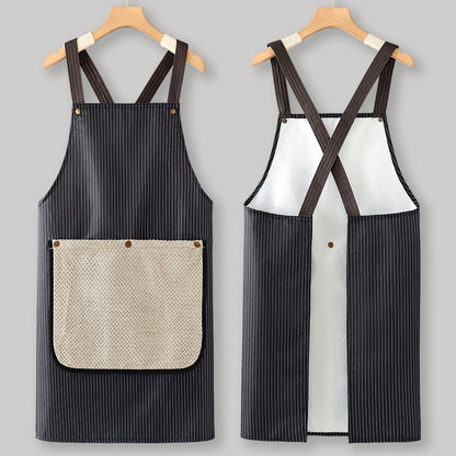 ⏳Limited-time 50% off⏰Cross-Back Waterproof Apron with Detachable Hand Towel🛡️💦