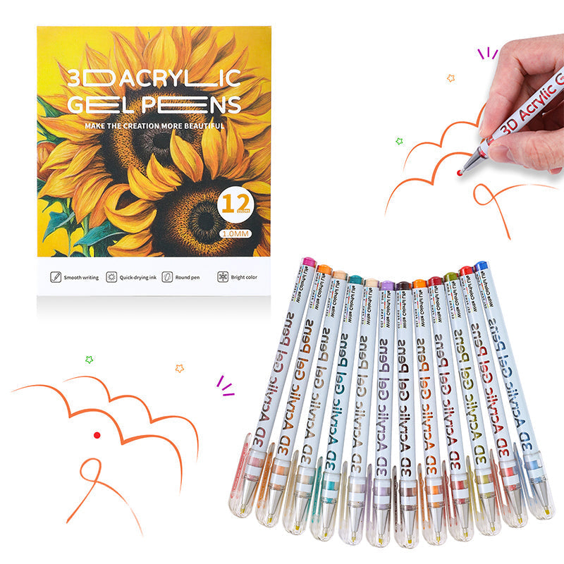 Multi-Color Gel Pen Set for Drawing & Coloring