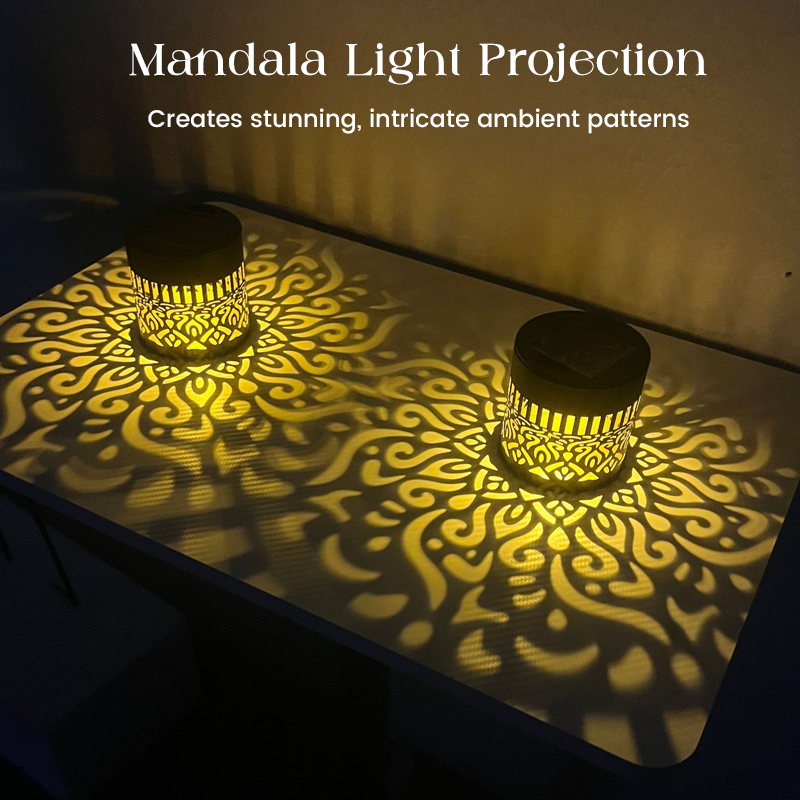 📢📢50% OFF!! ⏰Solar-powered mandala projector